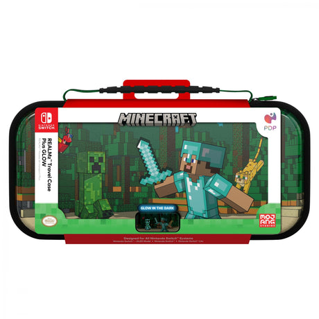 PDP Travel Case Plus GLOW - Minecraft Forest Battle PDP