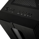 Kolink Nimbus RGB Midi-Tower, härdat glas - Svart