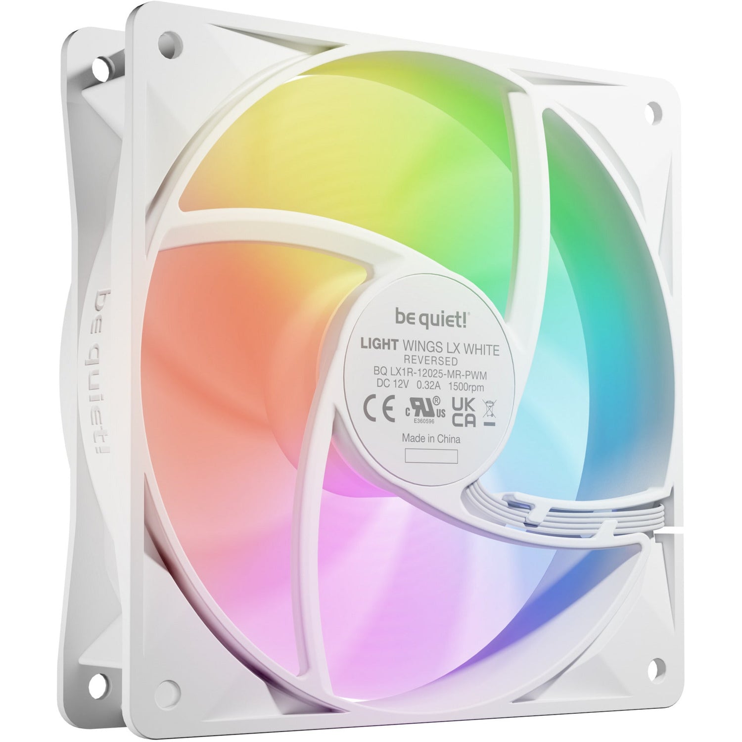 Be quiet Light Wings LX PWM 120 mm Reverse (white, 120 mm) Be quiet