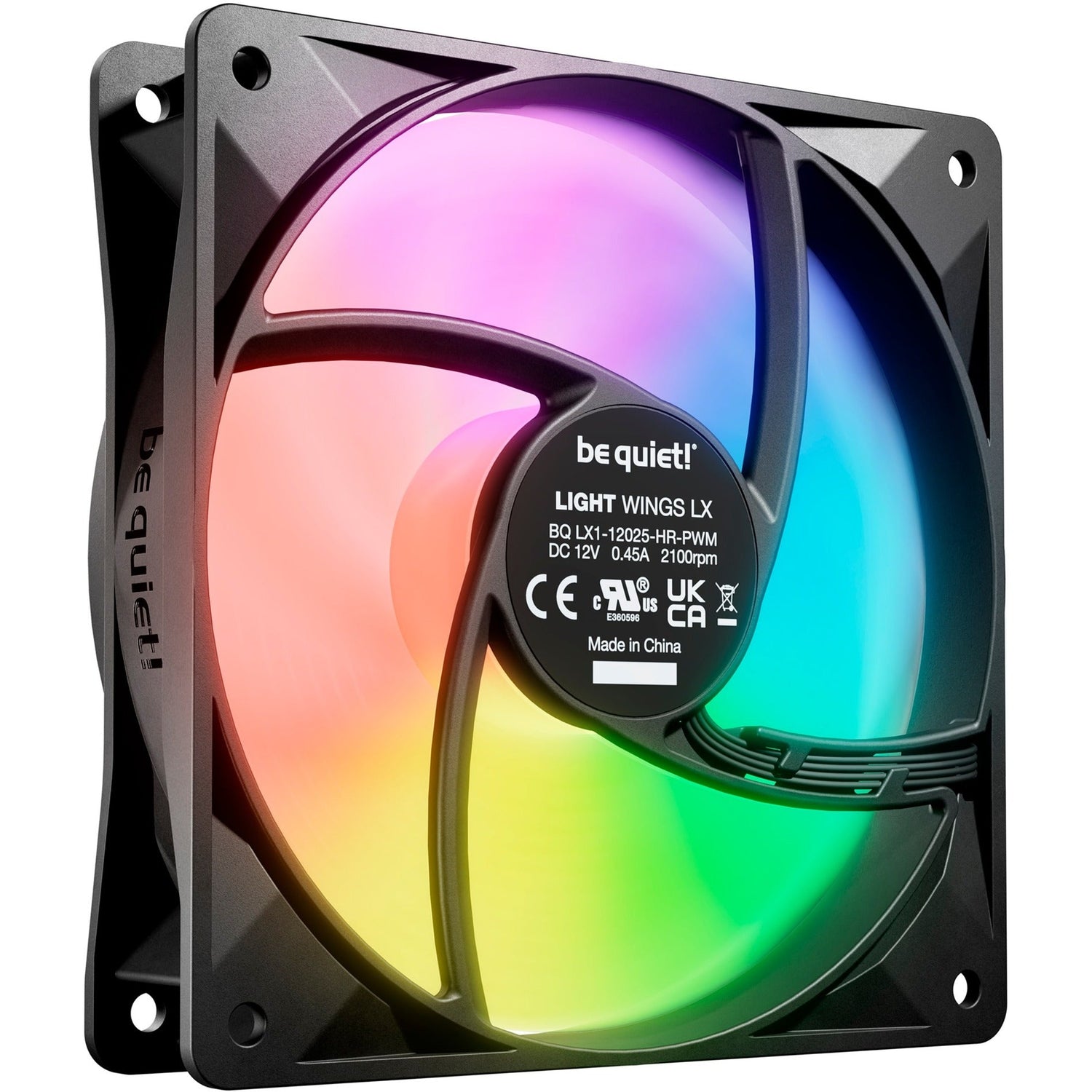 be quiet! Light Wings LX PWM high-speed 120 mm triple pack, case fan (black, pack of 3) Be quiet