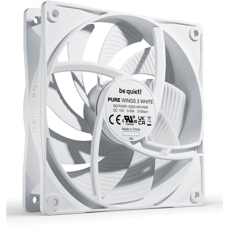 be quiet! Pure Wings 3 120mm PWM high-speed, case fan (white) Be quiet