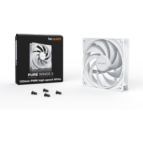 be quiet! Pure Wings 3 120mm PWM high-speed, case fan (white) Be quiet