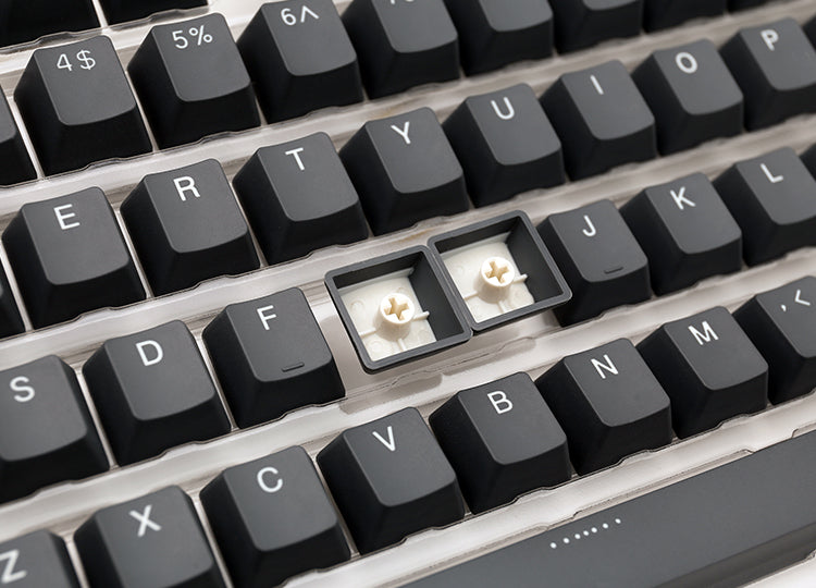 Ducky Skyline Keycap Set - Dubbelskott PBT - Grå
