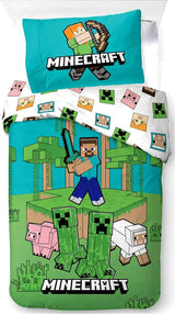 Bed Linen - Adult Size 140 x 200 cm - Minecraft Jungle Explore (1029465) BrandMac