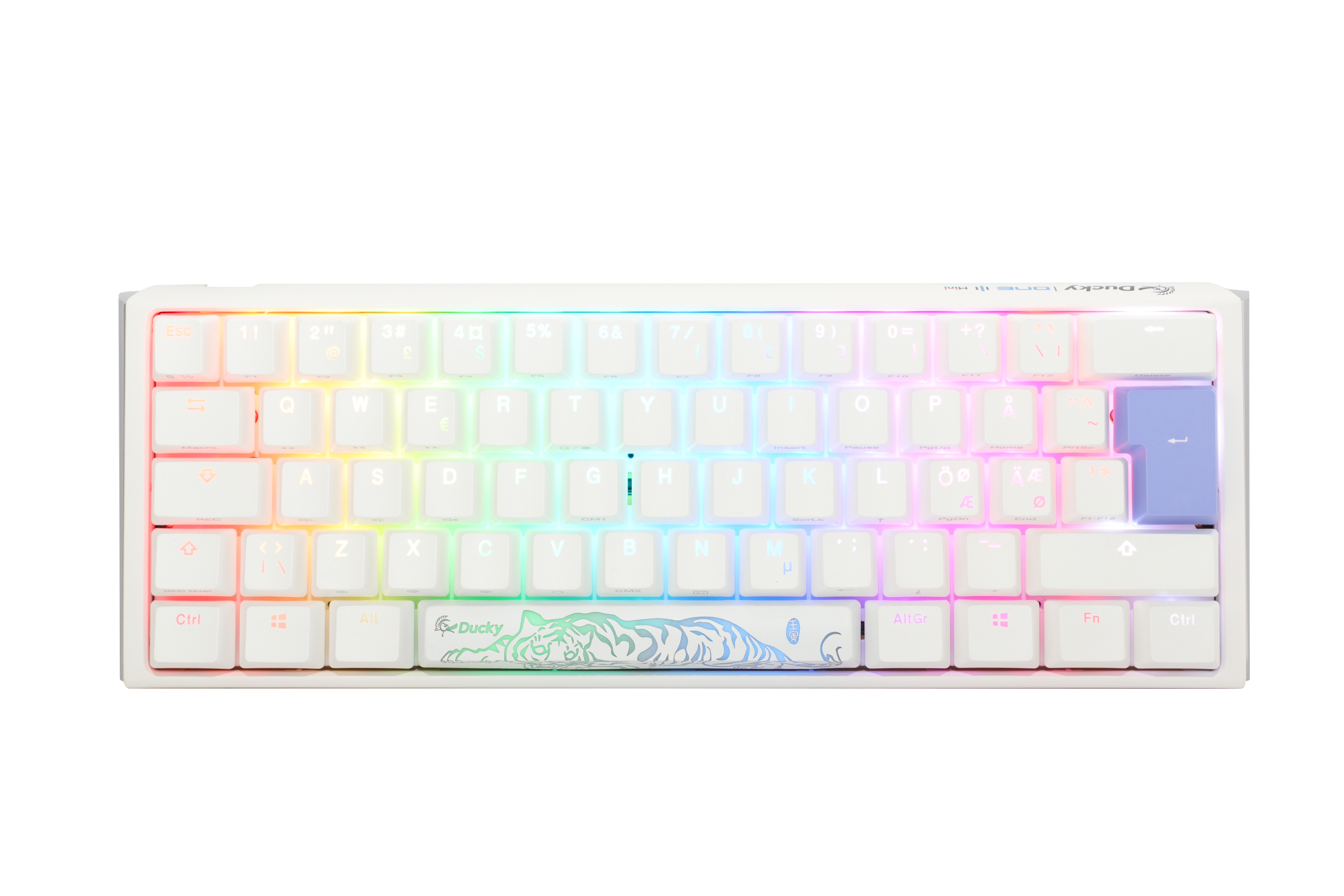 Ducky One 3 - Classic Pure White Nordic - Mini 60% - Cherry Brown