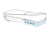 Nacon Horizontal Hub Station RGB/USB Hub, Vit PS5 Slim