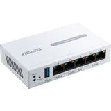 Hvid ASUS ExpertWiFi EBG15 med netværksporte
