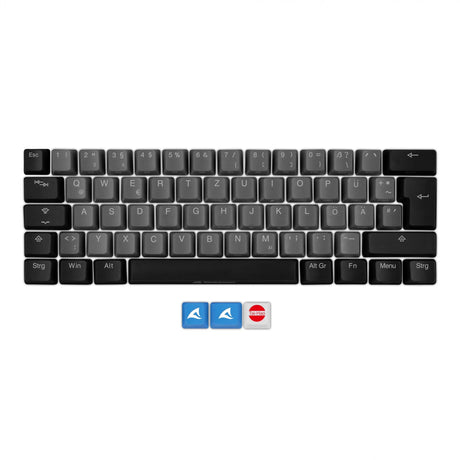 Sharkoon SKILLER SAC20 S4, keycap (black, 61 pieces, ISO layout (DE), for SKILLER SGK50 S4) Sharkoon