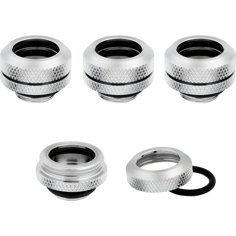 CORSAIR Hydro X Series XF Hardline 14mm Kølevæske system tilpasning 4-pack Sølv