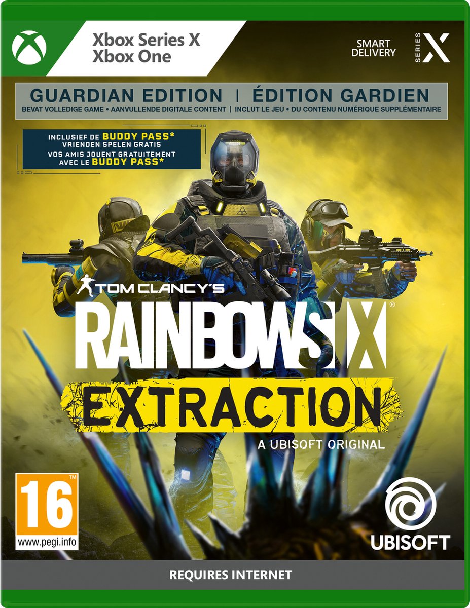 Rainbow Six Extraction – Guardian Edition, fransk/hollandsk import – Xbox One / Xbox Series X – spilæske