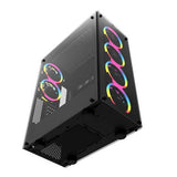 Datorfodral Darkflash Phantom + 6 Fläktar (svart)