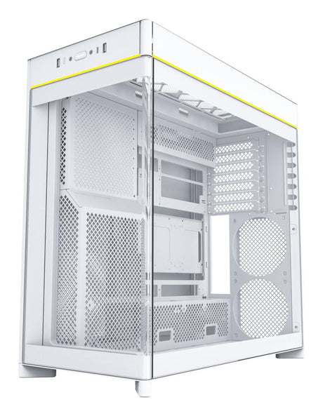 Montech HS02, Glass front, ATX, no fans - White Telon Technology Co Ltd (Montech)