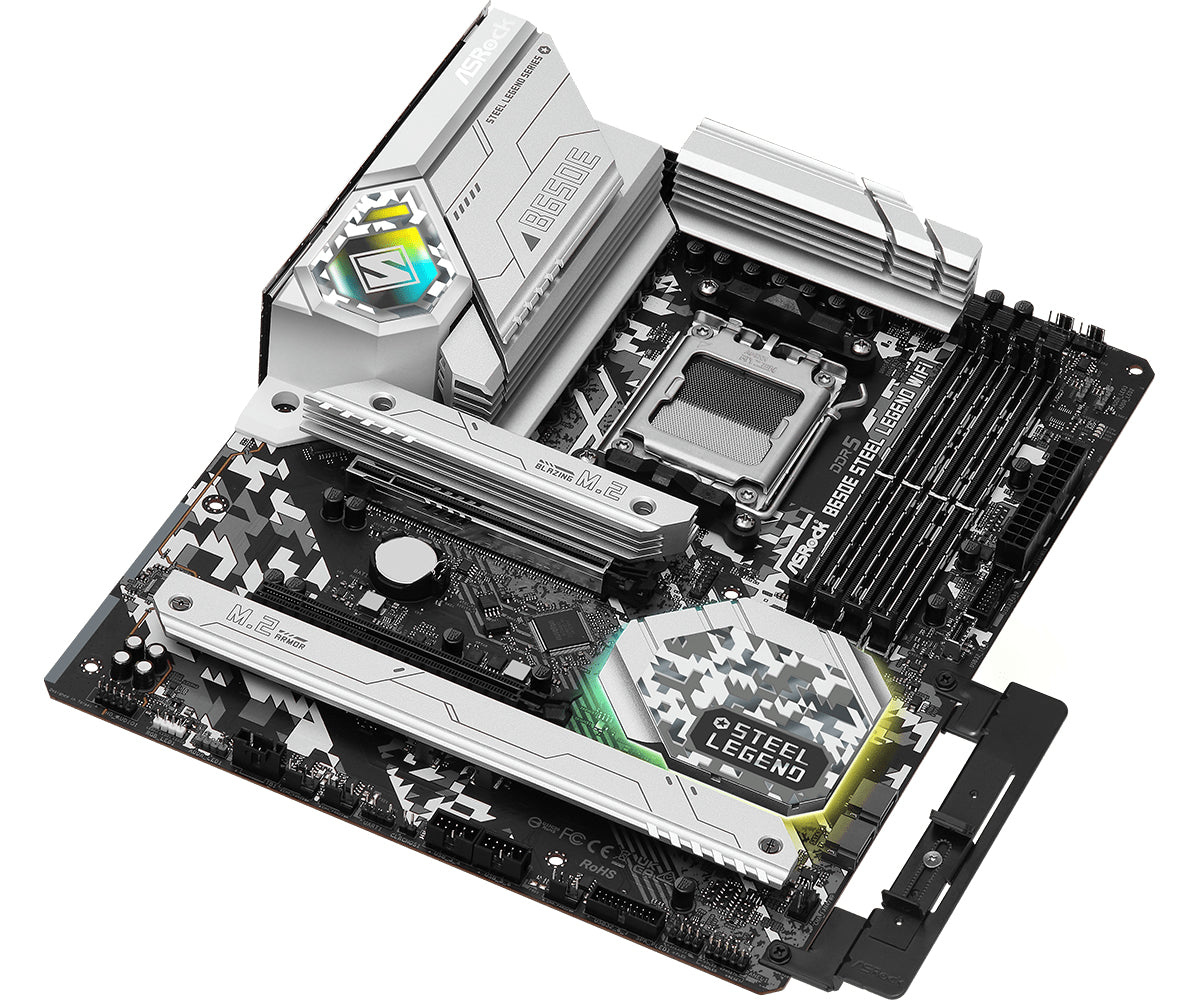 ASRock B650E STEEL LEGEND WIFI, Moderkort - AM5