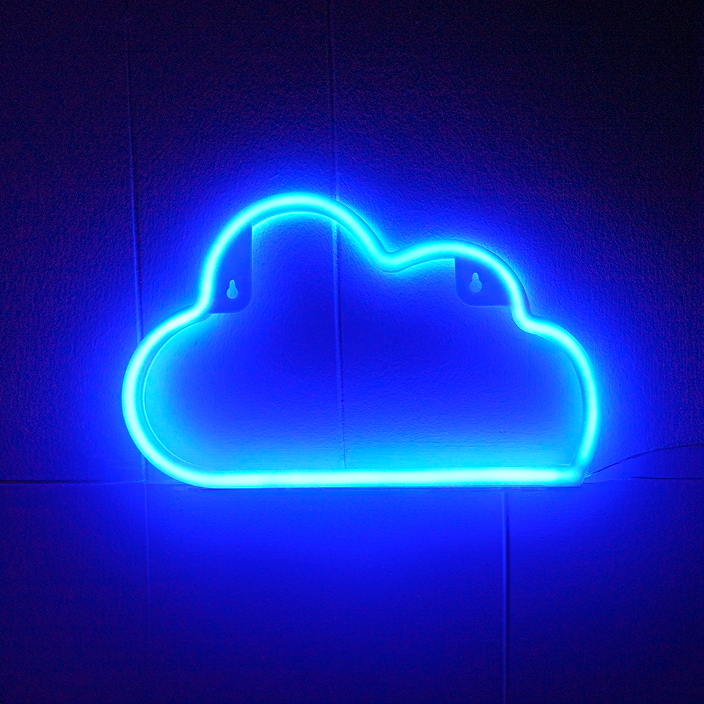 Sky Neon LED-lampa Blå