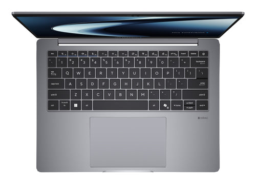 ASUS ExpertBook P5 G2 PM5406CGA-SF0164X – tastatur og arbejdsflade set ovenfra; layout på billedet er illustrativt