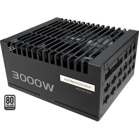 ASUS Pro WS 3000P – sort strømforsyning set skråt ovenfra