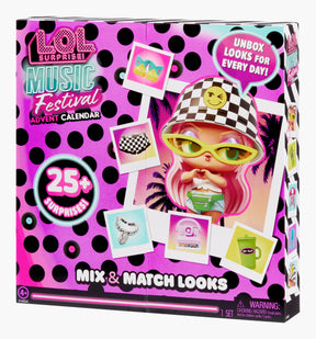 L.O.L. Surprise! Music Festival julekalender – 25+ overraskelser – produkt og emballage
