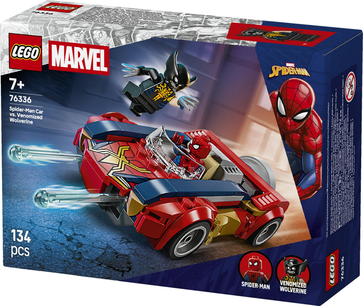 LEGO - Super Heroes - Spider-Man Car vs. Venomized Wolverine (76336) LEGO