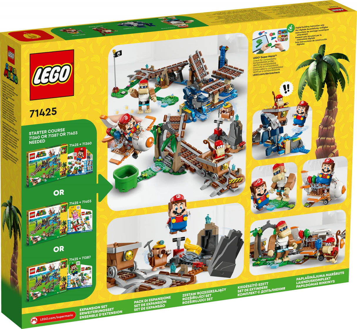 LEGO Super Mario - Diddy Kong&#039;s Mine Cart Ride Expansion Set (71425)