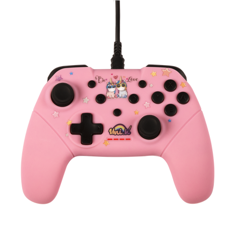 Konix Unik Be Love – kablet controller til Switch og PC – lyserød – produktbillede 3