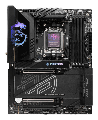 MSI MPG X870E CARBON WIFI bundkort - AM5, ATX - visning 2