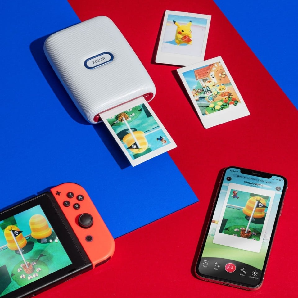 Fuji - Instax Mini link Compact Photo Printer - Pokemon Special Bundle Kit