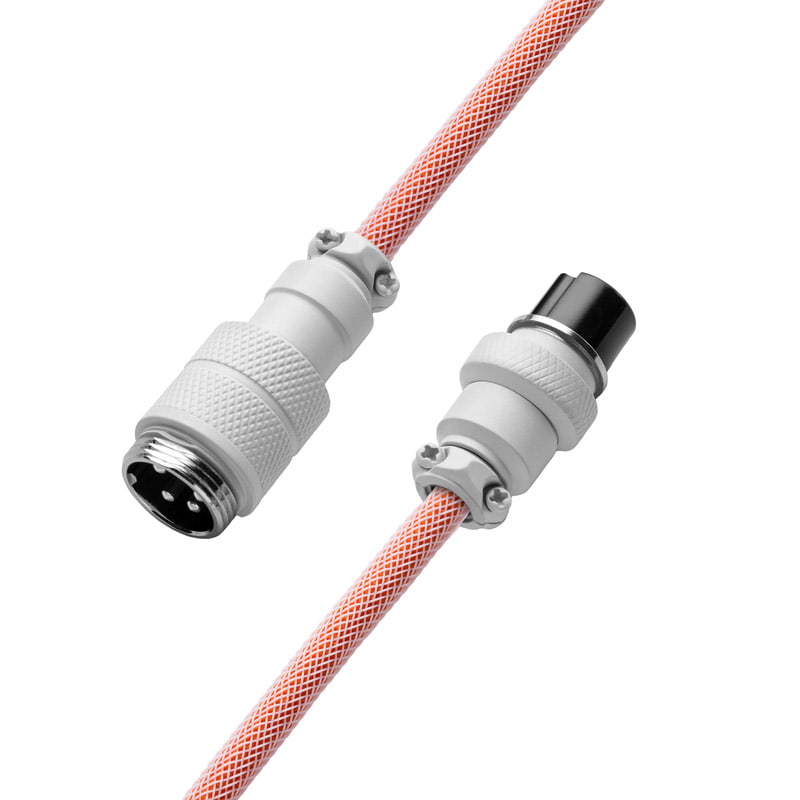CableMod Pro Coiled Keyboard Kabel USB A Till USB Typ C, Orangesicle - 150cm