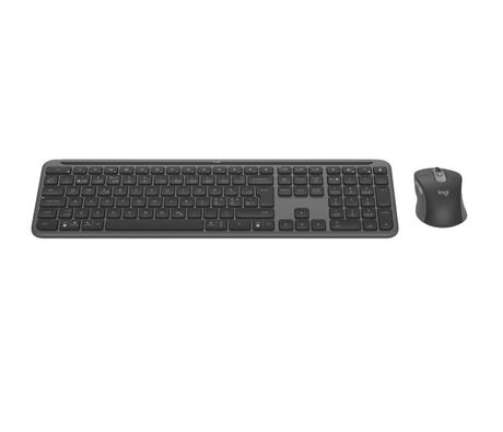 Logitech - Signature Slim Wireless Keyboard and Mouse Combo MK950 Graphite Nordic