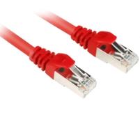 Sharkoon RJ45 Cat6 S/FTP Red 0.25m LAN Network Cable Sharkoon