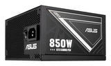 ASUS 850W-ATS Gold – sidepanel med effektmærkning og strømindgang
