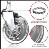 DON ONE - GCW750 Gaming Stol Hjulset Uppgradering 3" - Krom