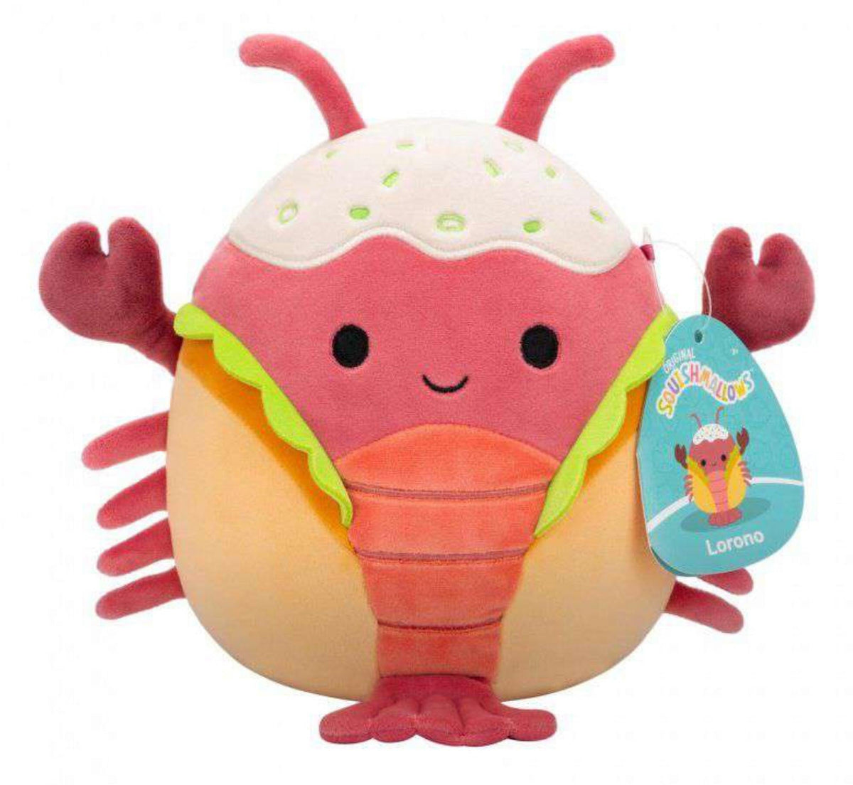 Squishmallows - 19 cm P20 Plush - Lorono Lobster (206091) Squishmallows