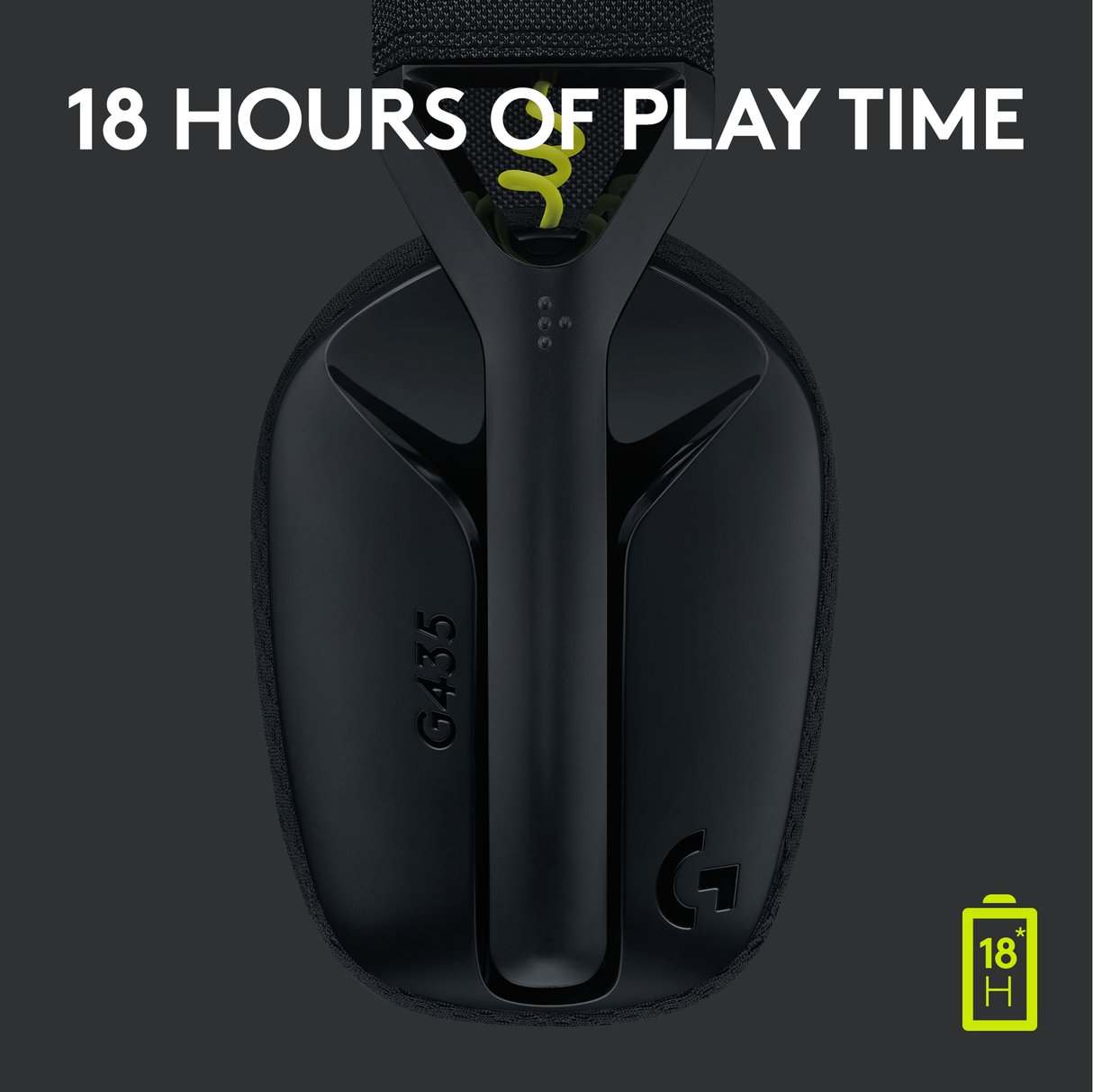 Logitech - G435 Lightspeed Wireless Gaming Headset - Svart