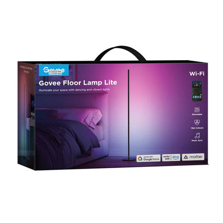 Govee Floor Lamp Lite – RGBICW gulvlampe, sort – detalje eller anvendelse 3