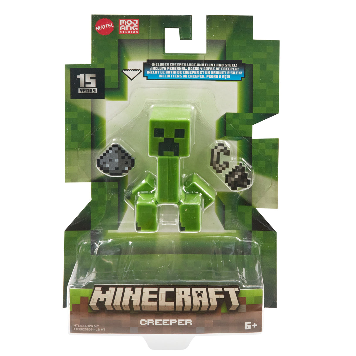 Mattel Minecraft 8 Cm Figur Creeper, Leksaksfigur