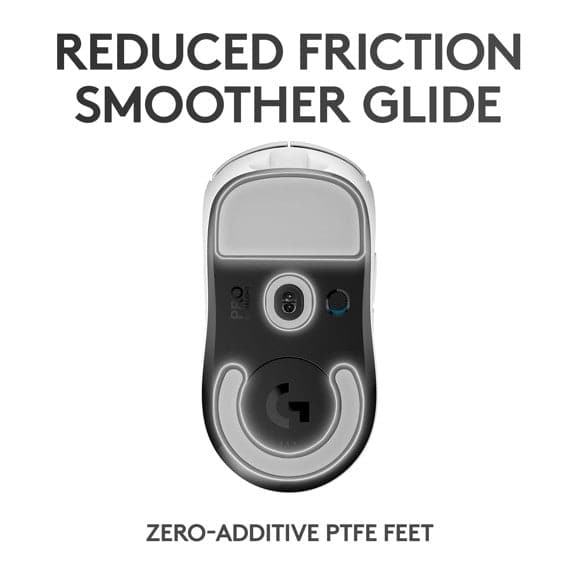 Logitech - PRO X SUPERLIGHT Trådlös Spelmus - VIT