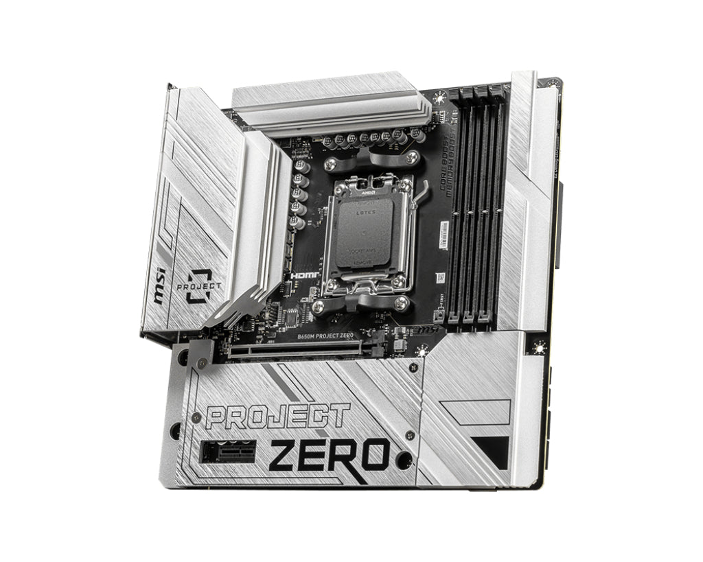 MSI B650M PROJECT ZERO - Sockel AM5 - Moderkort