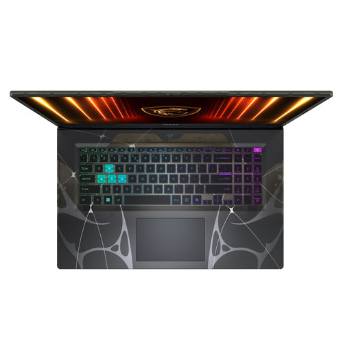 MSI Cyborg 17 B2RWFKG-001FR – tastatur og touchpad set ovenfra