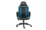Geekd Raid Gaming Stol Svart/Blå - PU Läder - Upp Till 150 KG