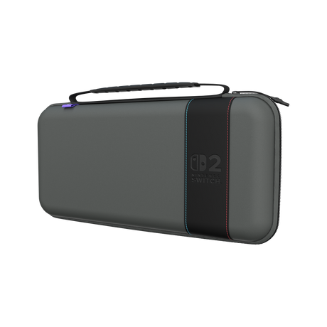 Turtle Beach PlayTrek – Switch 2-taske, Charcoal Black – Side og håndtag