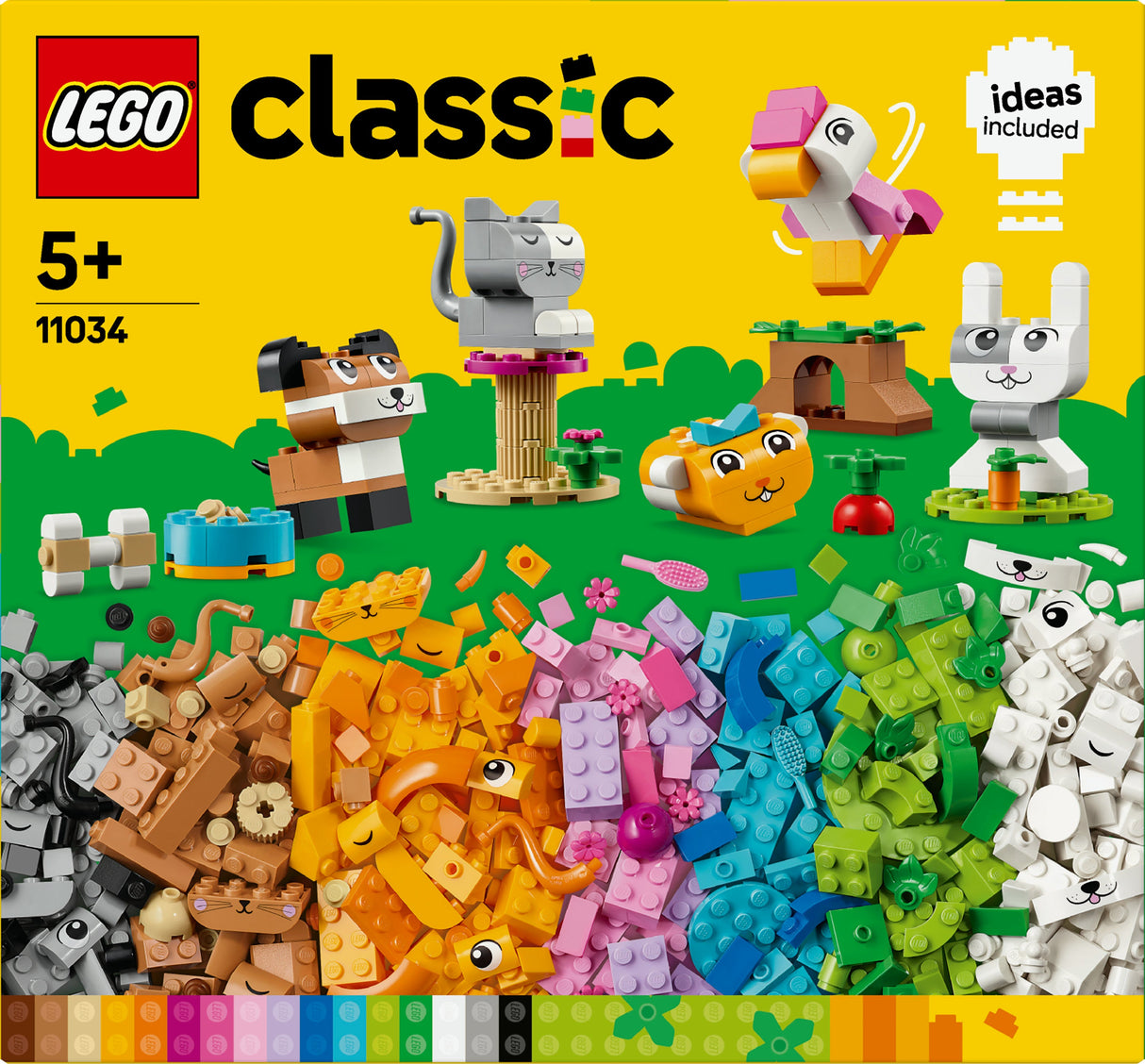 LEGO 11034 Klassisk Byggleksak För Kreativa Djur