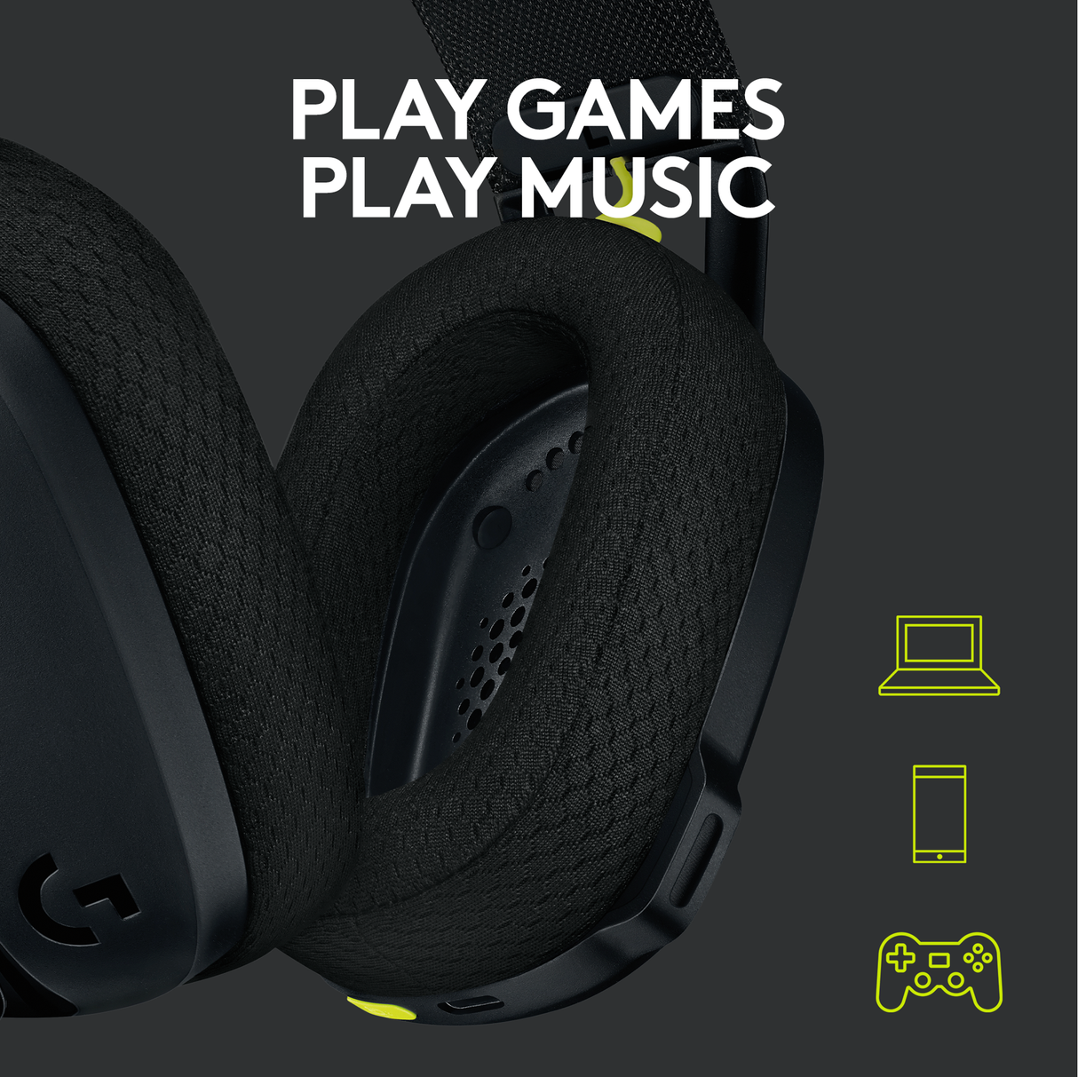 Logitech - G435 Lightspeed Wireless Gaming Headset - Svart