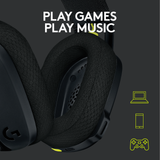 Logitech - G435 Lightspeed Wireless Gaming Headset - Svart