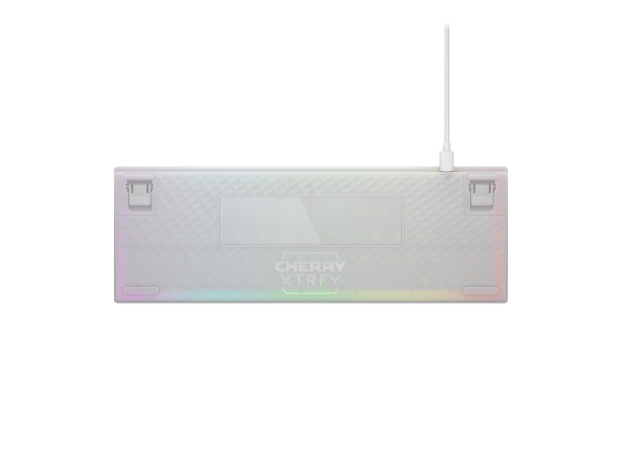Xtrfy K5V2 RGB, Kompakt Mekaniskt Tangentbord, 65 %, Transparent Vit, Nordisk