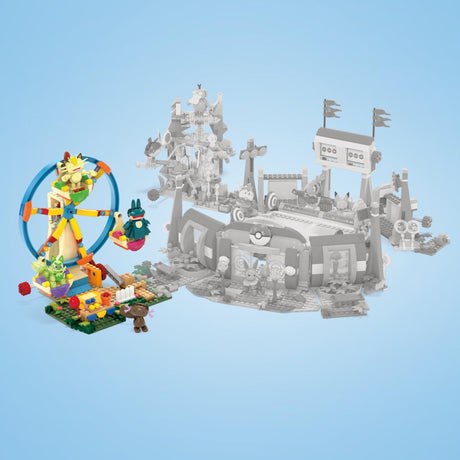 MEGA - Pokémon Construction Set Ferris Wheel with Figures - 393 Pieces (HXF80) MEGA