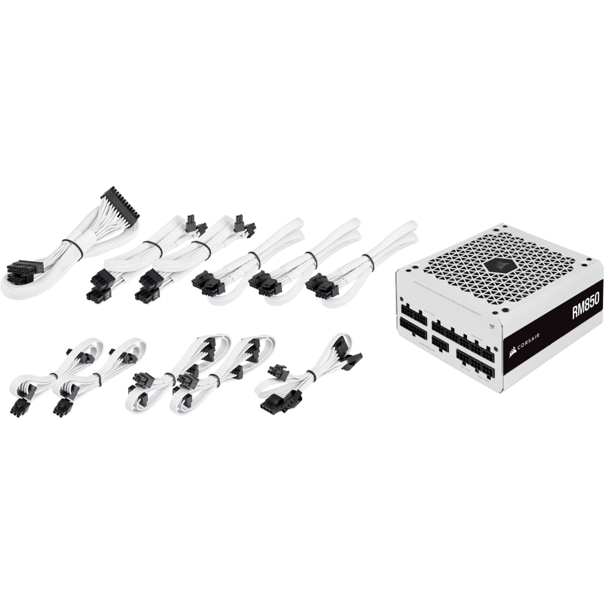 CORSAIR RM White Series RM850 Nätaggregat 850 Watt