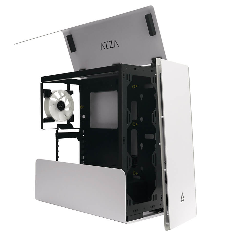 AZZA Cast 808 Mid-Tower Chassi - Vit
