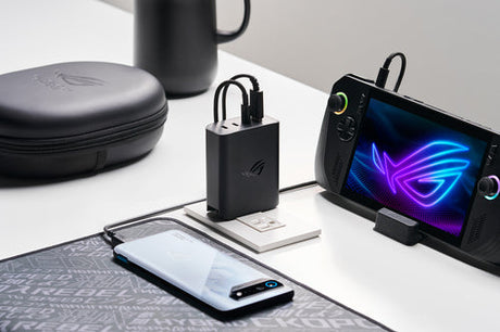 ASUS ROG 140W USB-C GaN – illustreret i brug