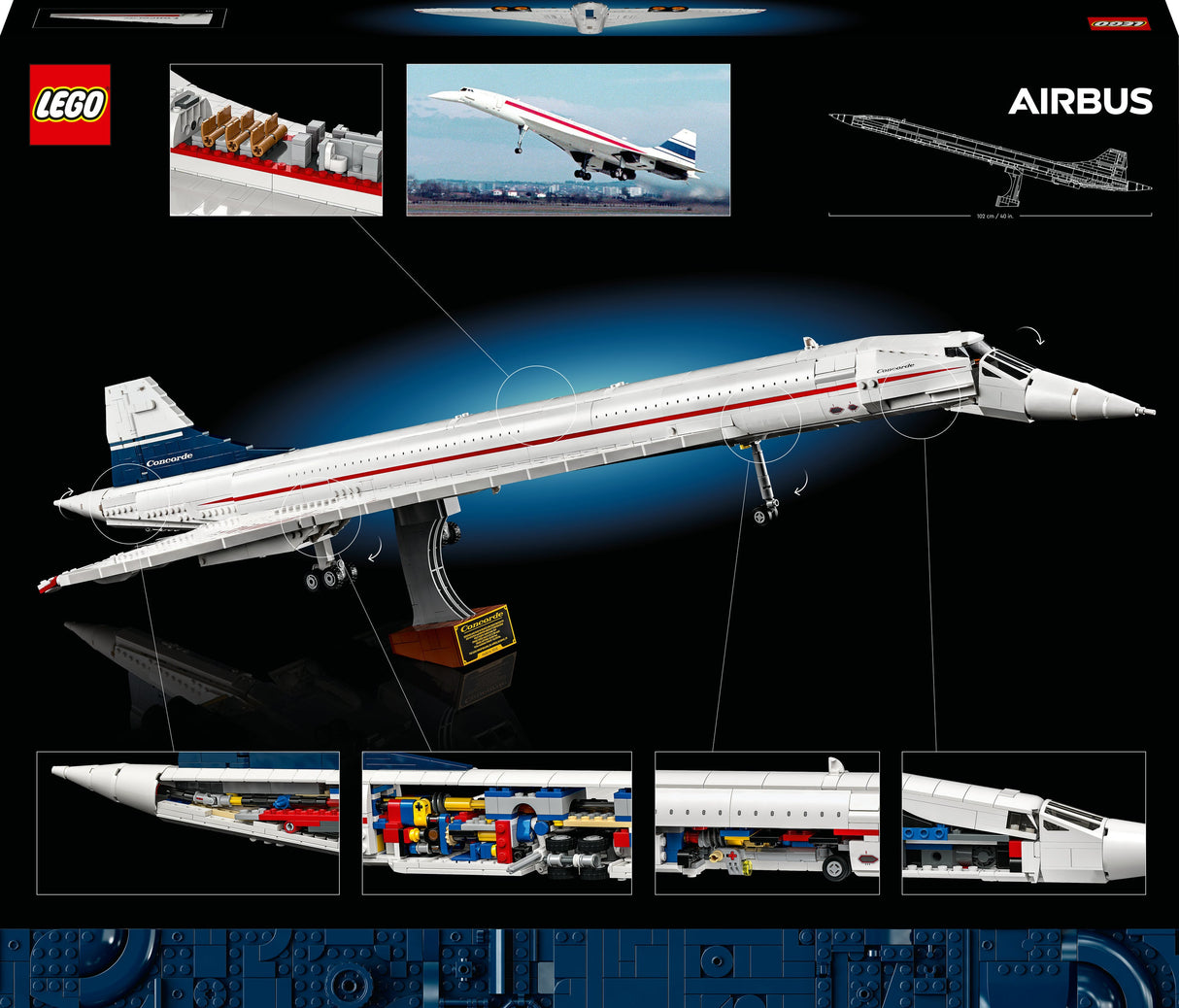 LEGO 10318 Icons Concorde, Byggleksaksväska