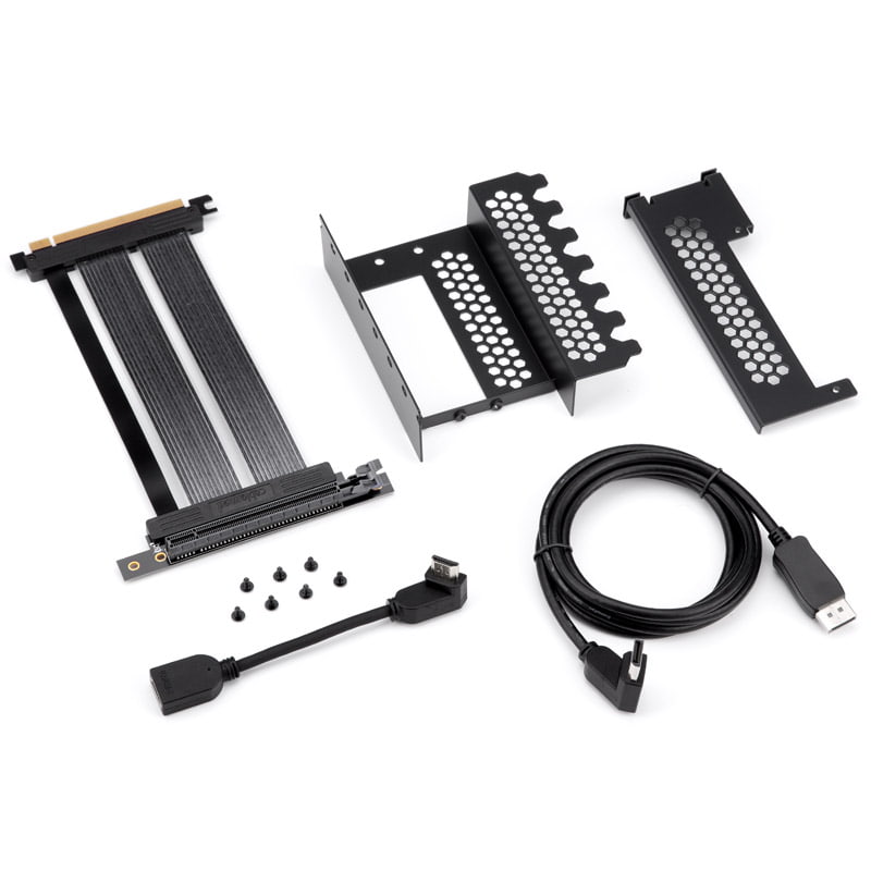 CableMod Vertical PCI-e Bracket PCI-e 4.0 Edition, HDMI + DisplayPort - svart